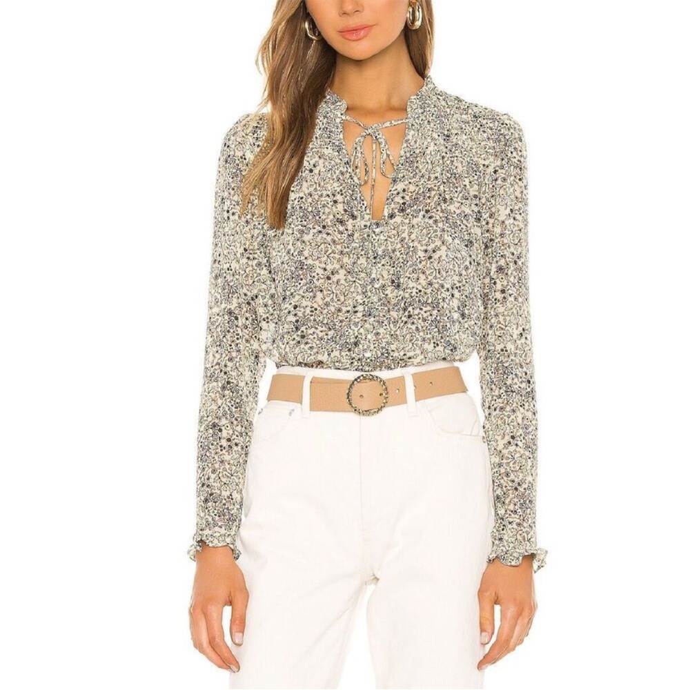 🎉3X HOST PICK🎉Free People Floral Print Lela Blouse